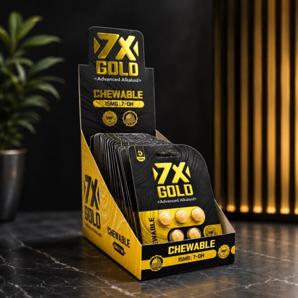 7X Gold 7-OH Chewable Tablets 15mg × 5ct